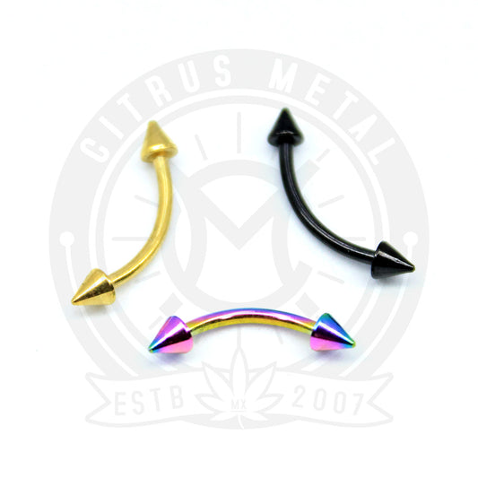 Piercing de Ceja Anodizado con Punta de Pico