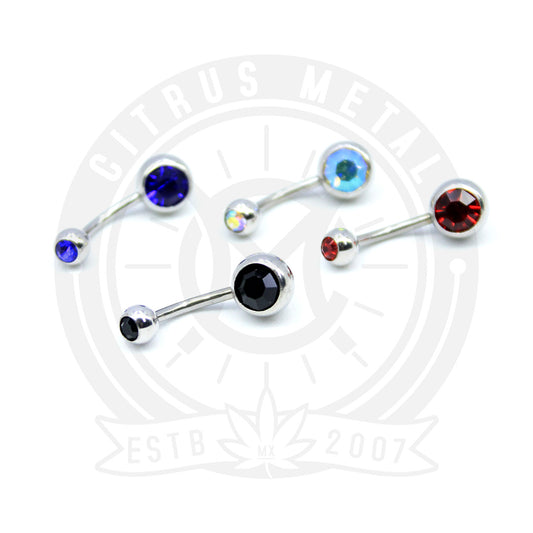 Piercing de Ombligo Anodizado con Piedra