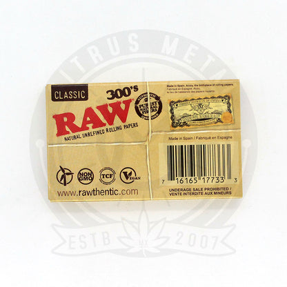 Papel RAW Classic 300´s Medida 1 1/4