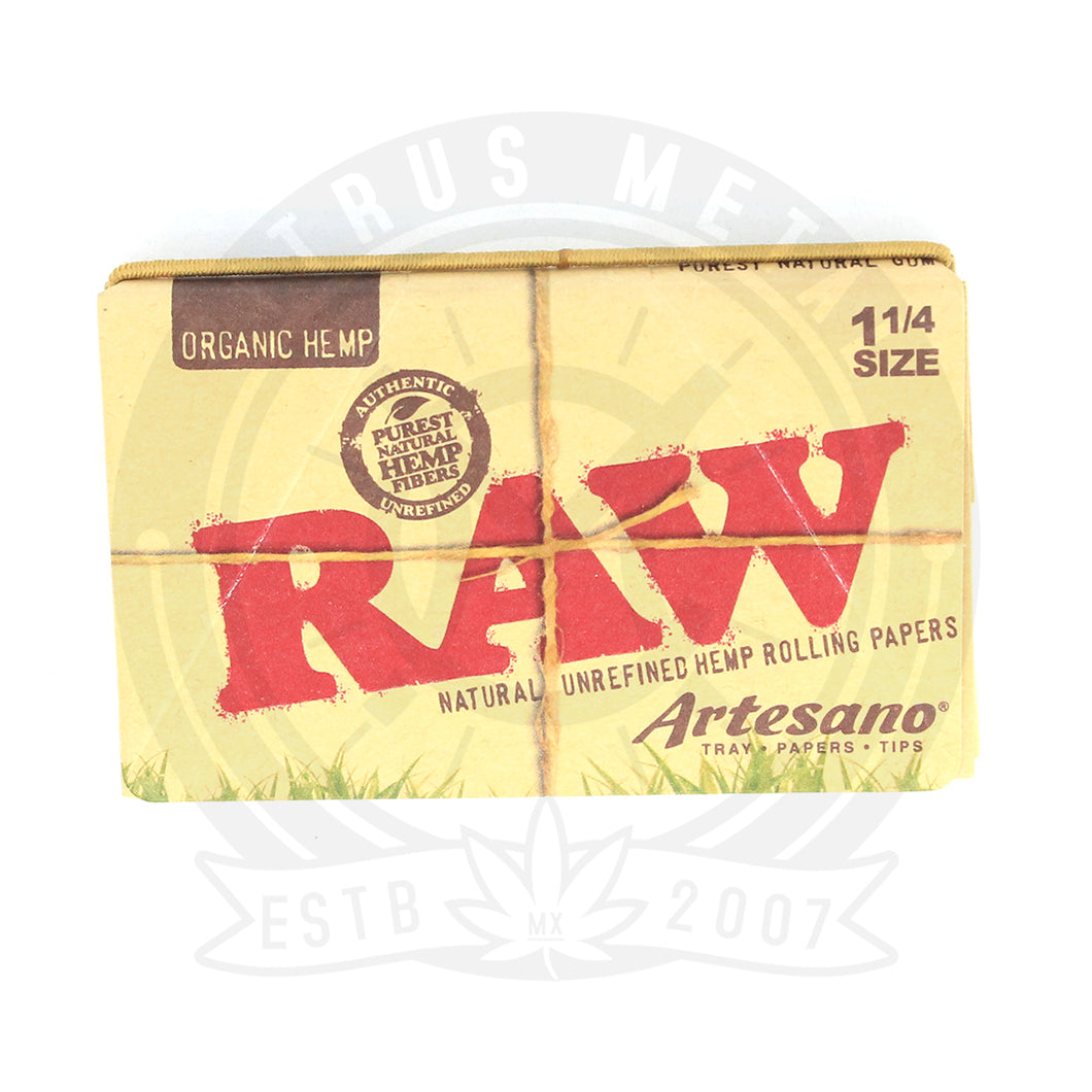 Papel RAW Organic Hemp Artesano con Filtro Medida 1 1/4