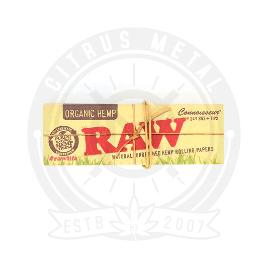 Papel RAW Organic Hemp con Filtros Medida 1 1/4