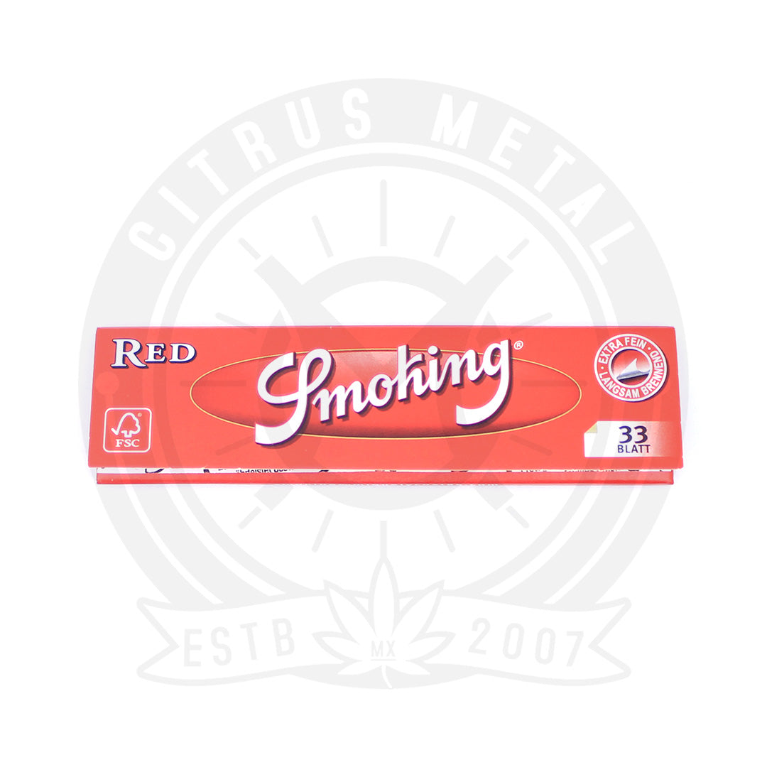 Papel Smoking Red Medida King Size